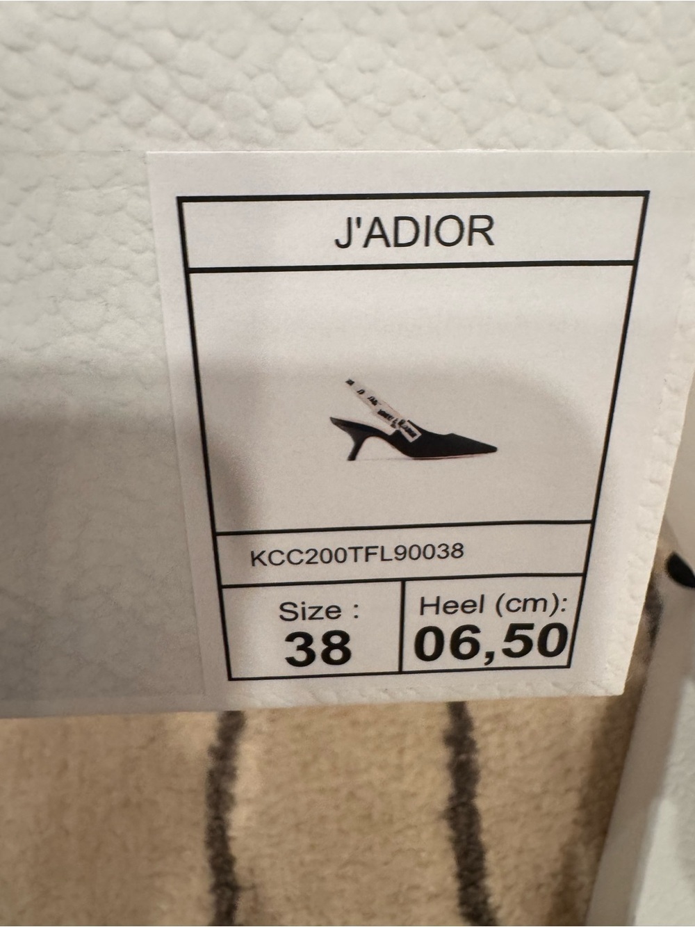 💯 % Authentic Women Dior J'adior Technical Slingback Pump- full set - Picture 14 of 15